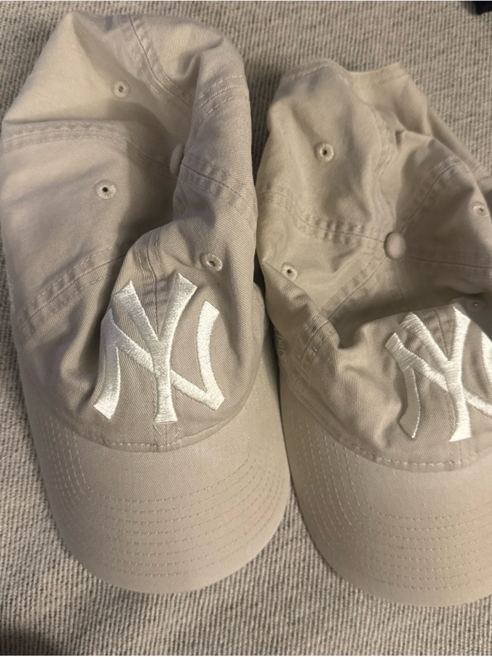 Aime Leon Dore Beige Cap with White Script Logo